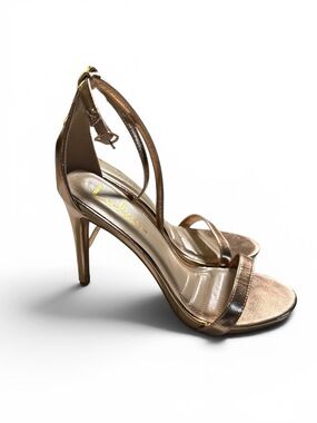 Lulus Rose Gold Strappy Heeled Sandals | Size 9 | Like New